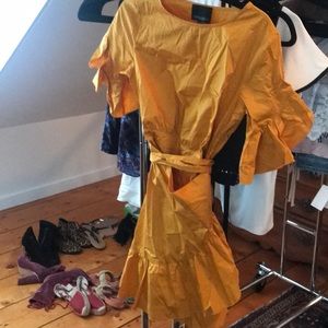 Cynthia Rowley gold dress